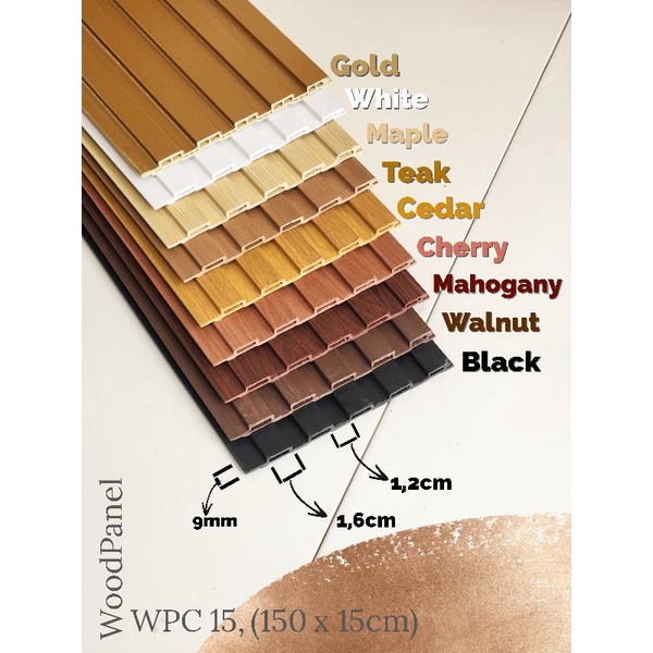 GARANSI (COD) WPC WOOD PANEL 3D WALLPANEL WALL PANEL PVC KAYU BUKAN WALLPAPER STICKER FOAM CONWOOD