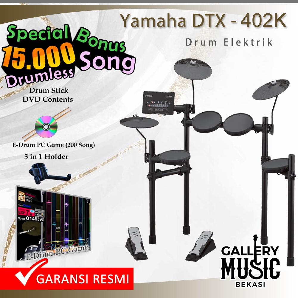Yamaha DTX 402K Drum Elektrik /DTX402K/DTX402/DTX 402 (Penerus 400K)
