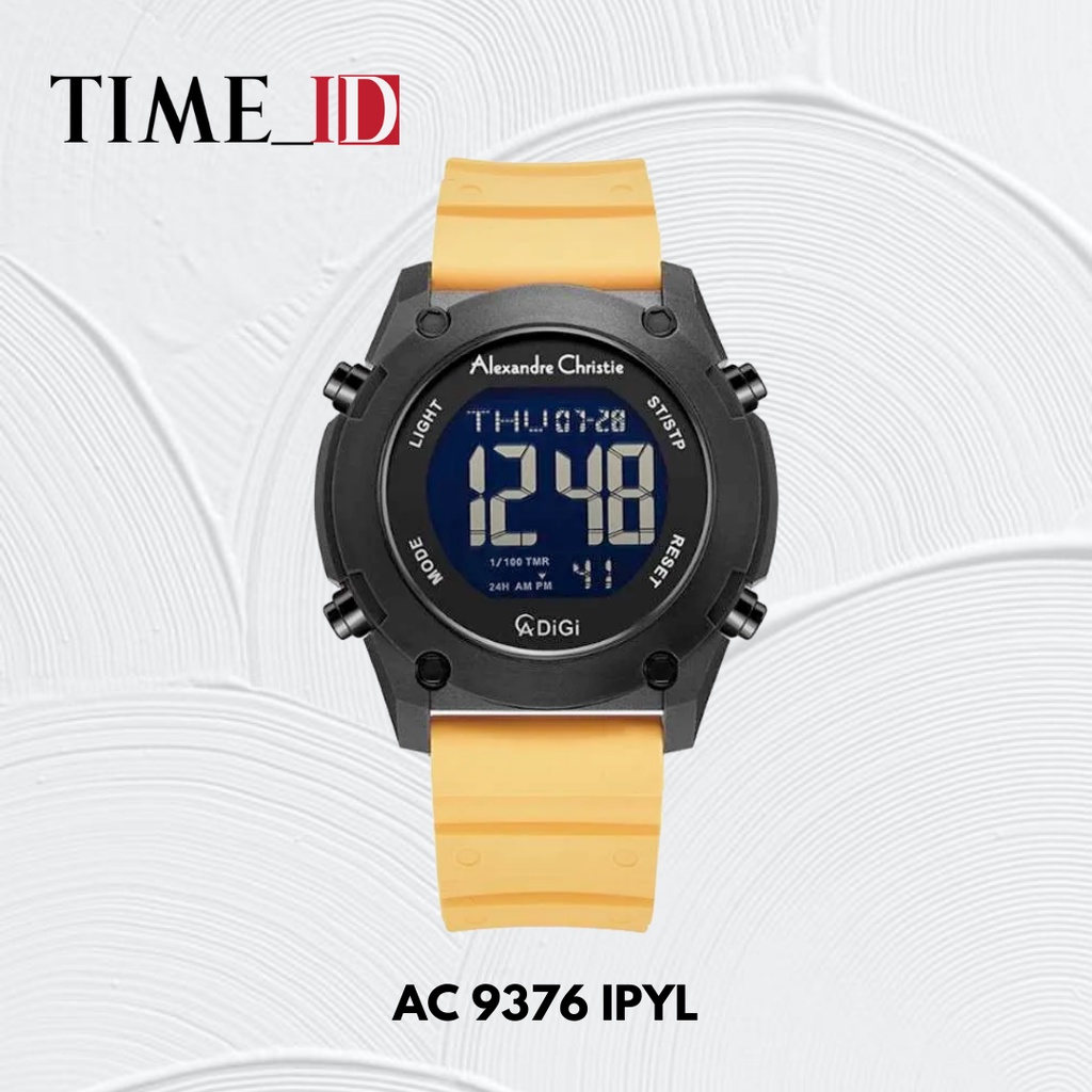 Jam Tangan Alexandre Christie AC 9376 YELLOW BLACK UNISEX