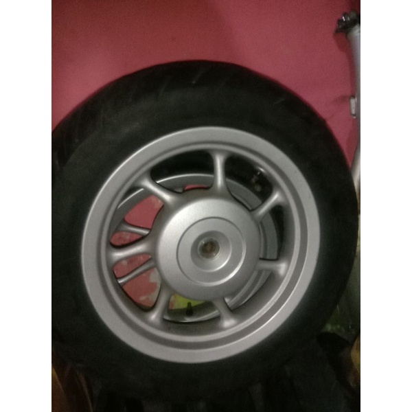 velg scoopy donat original sepasang depan belakang plus ban nya