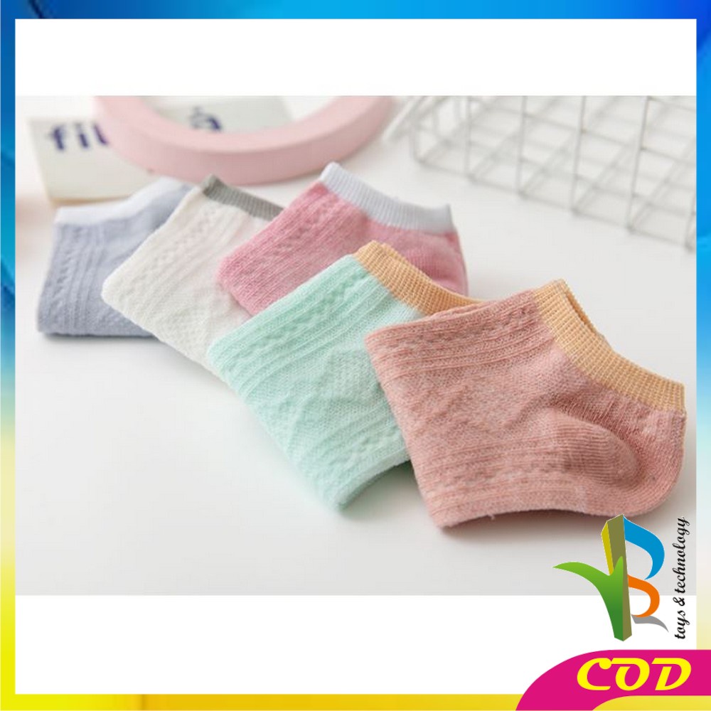 RB-P281 Kaos Kaki Wanita Motif Rajut Pattern / Kaus Kaki Pendek Motif Semata Kaki Import Murah Motif Polos