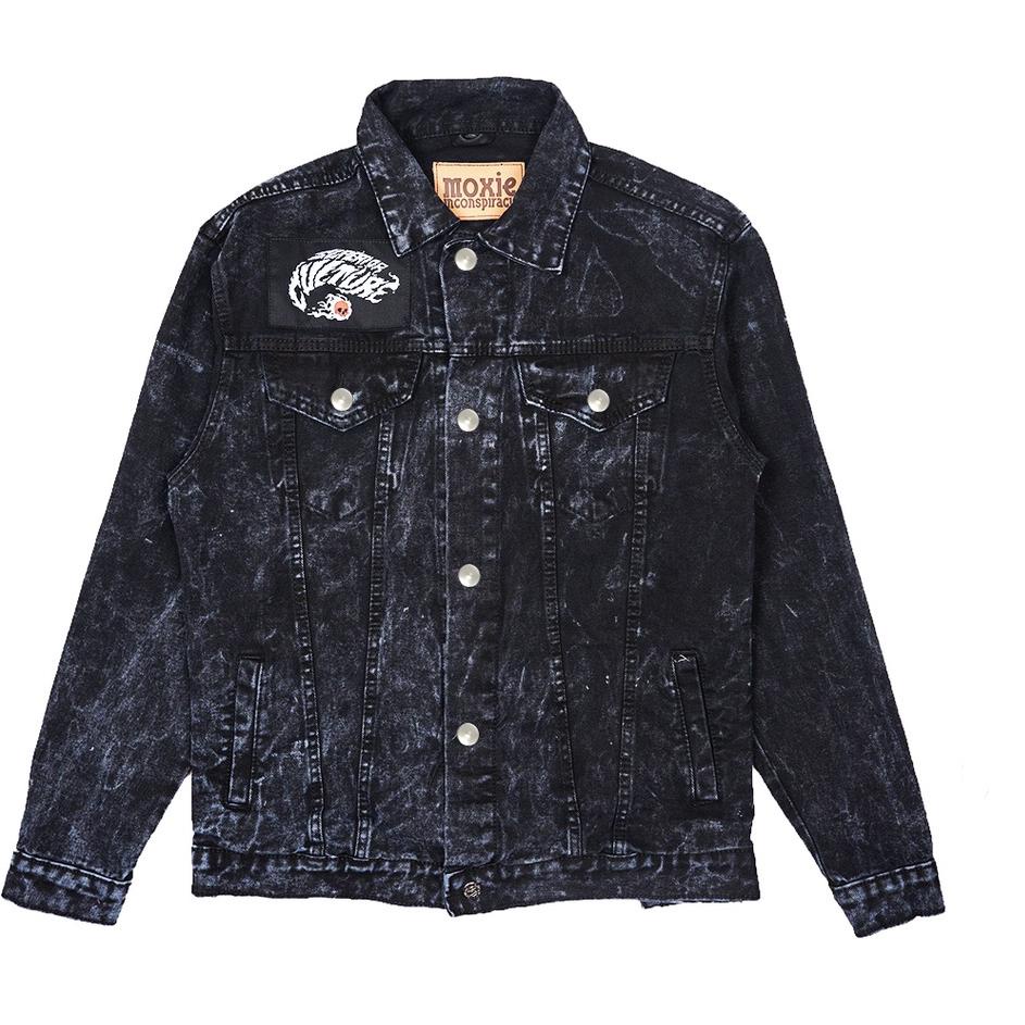 Terbaru Moxie Jaket Denim Black Magic