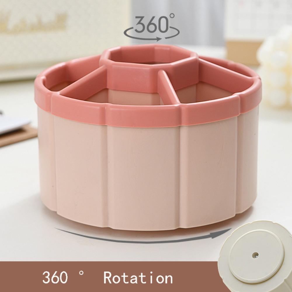 R-flower Pen Holder Lucu Awet360° Rotating School Office Stationery Ferris Wheel Kotak Penyimpanan Pensil