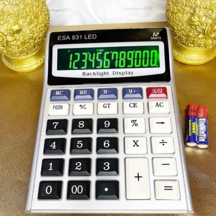 

PRODUK TERBATAS KALKULATOR CHECK & CORRECT Layar Nyala ESA 831LED - Calculator Desktop