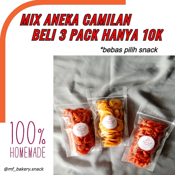 

Aneka Camilan Snack Isi 3 pack
