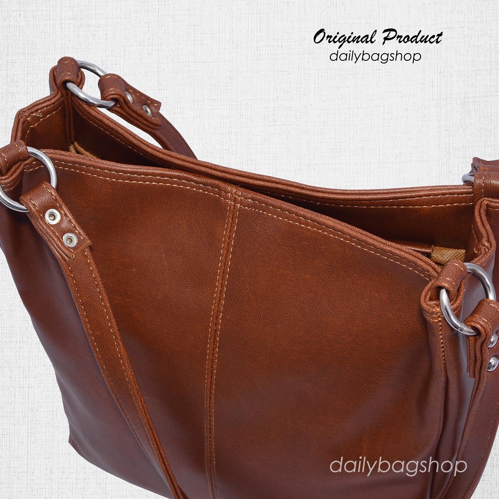 Tas Wanita Remaja Tote Bag Kulit PU Leather Ootd Untuk Bekerja Ke Kantor Kampus Jalan Jalan Daily Vivian Simpel Minimalis Elegan Material Kulit Glossy