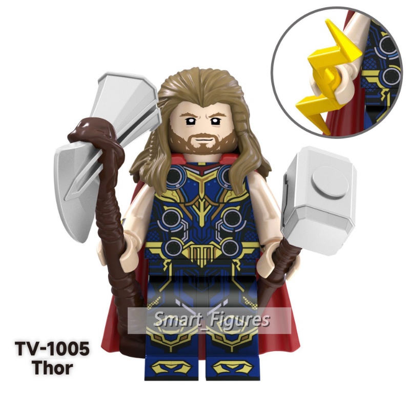 Thor Minifigures Dark Thor Odin Borson Korg Jane Foster Gorr Asgard Pembela Mainan Hadiah Angka Mini WM2417-B