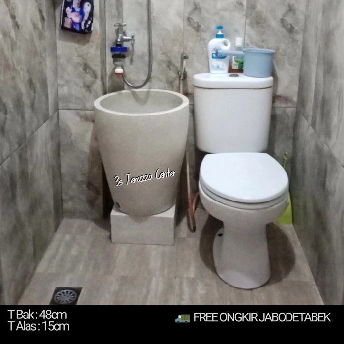 Bak Bak Mandi Terazzo/Teraso Marmer