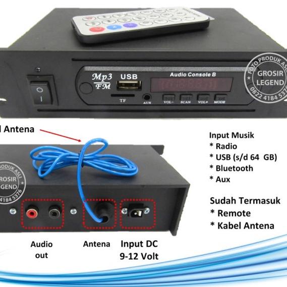 Langsung Kirim Rakitan USB MP3 FM player bluetooth