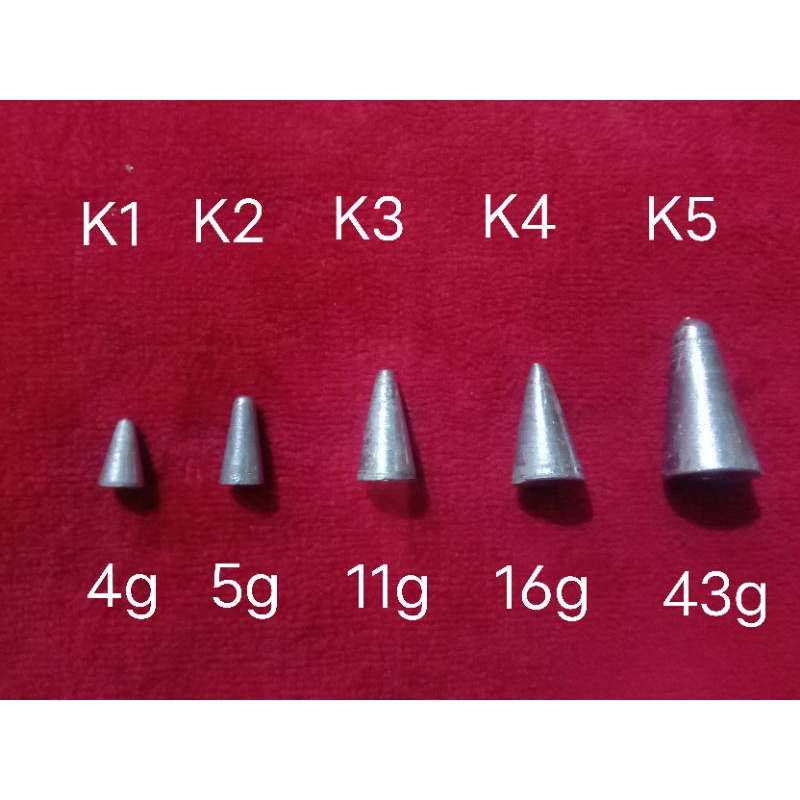 TIMAH MANCING TIMAH GALATAMA TIMAH KERUCUT per 250 gr