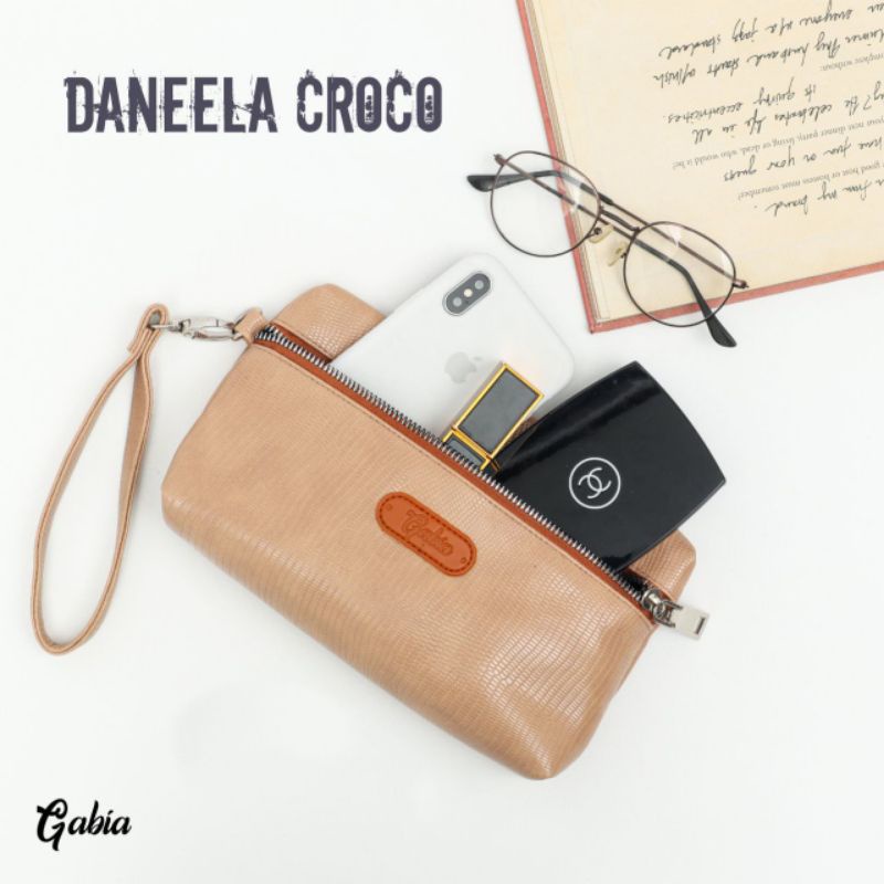 Gabia Pouch Daneela Croco Pouch Besar dan Panjang