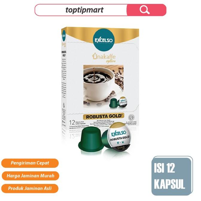 

[BISA COD] Kopi kapsul Excelso Unakaffe Robusta Gold Dus
