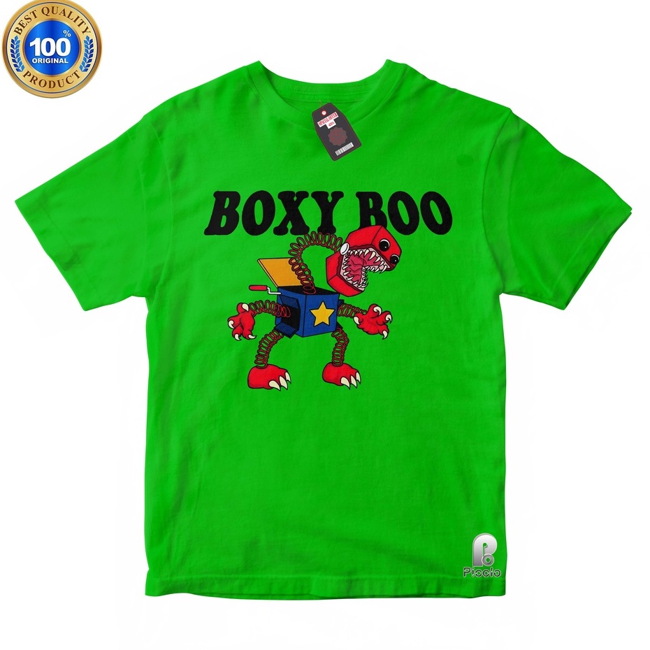 BAJU ANAK KAOS ATASAN ANAK MOTIF BOXY BOO UNISEX Bahan COTTUN (FREE NAMA)