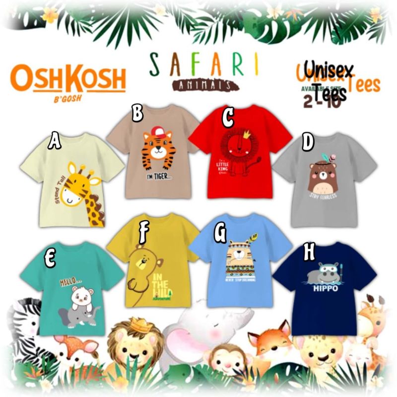 Kaos Oshkosh Anak Unisex