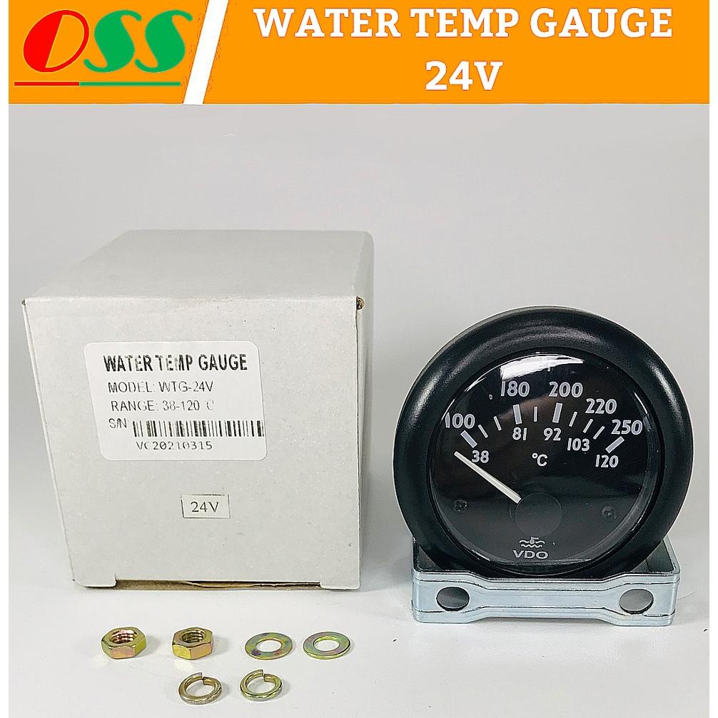 Jual WATER TEMPERATUR GAUGE 24V VDO WTG24V GAUGE METER SUHU Shopee