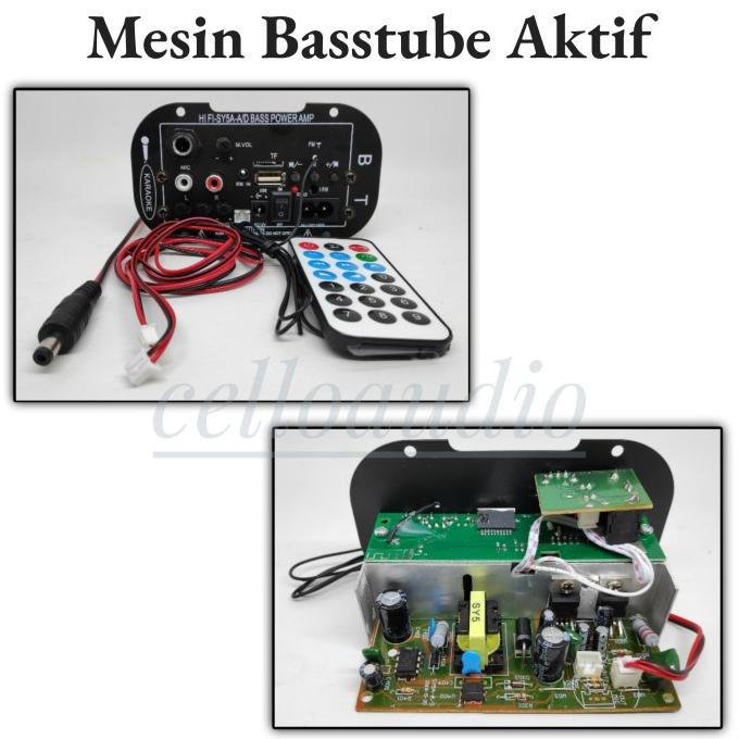 MESIN BASSTUBE AKTIF BLUETOOTH POWER KIT AKTIF MINI 12 VOLT