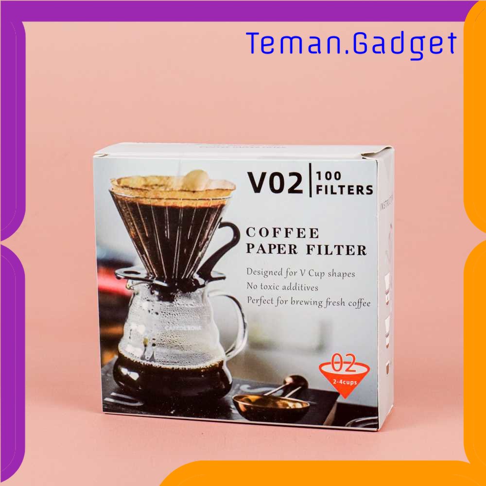 TG - DPR OOTDTY Kertas Filter Saringan Kopi V02 Drip 2-4 Serving 100PCS - YA1132