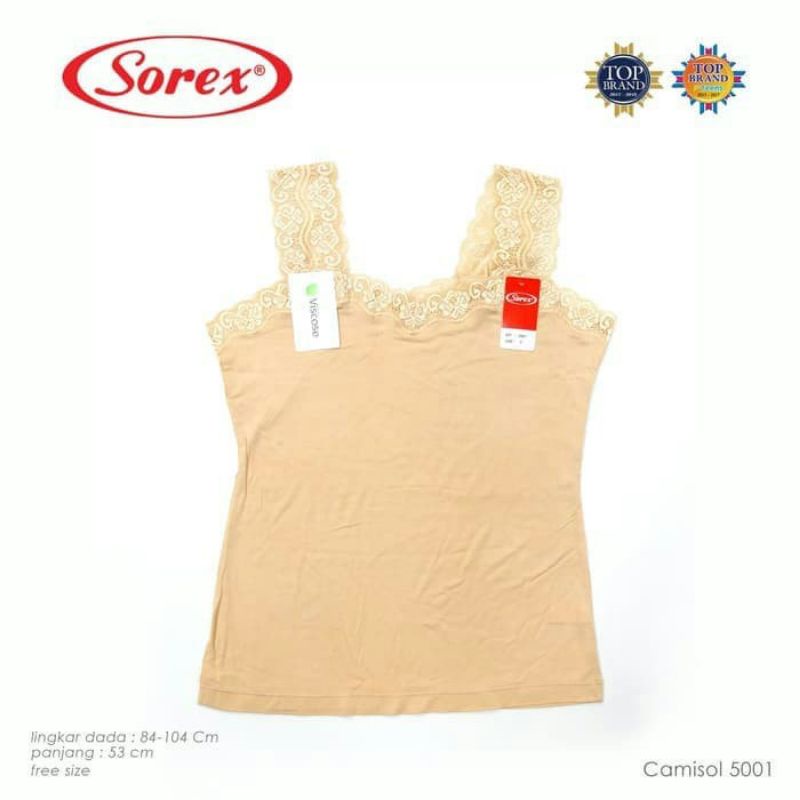 CAMISOL /TANKTOP SOREX / BAJU DALAM WANITA 5001