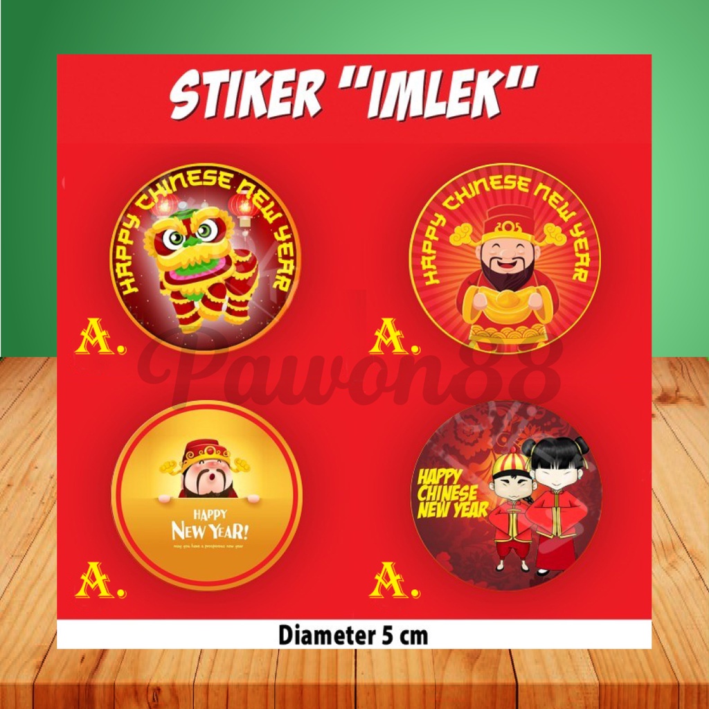 

Stiker Sticker Hiasan Aksesoris Imlek - Chinese New Year |A1 (40 pcs)