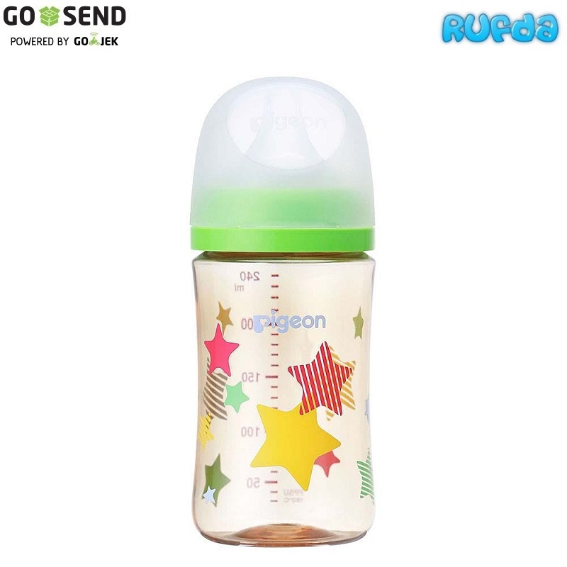 Star Green 240ml Pigeon SofTouch PPSU Generasi 3 Botol Susu Baby Bottle