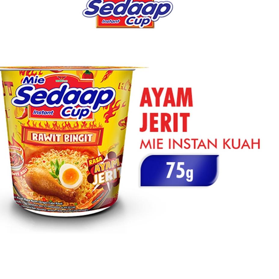 

モ Sedaap Mie Cup Ayam Jerit 75 gr ★