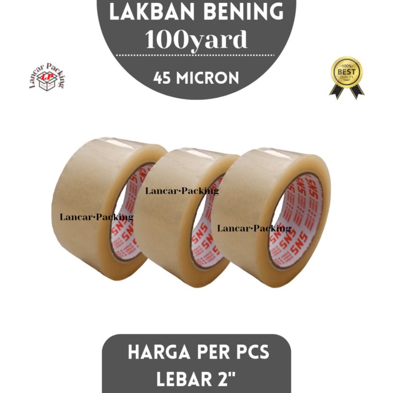 

Isolasi Bening 2 inch / Lakban Bening 2 inch (100 yard)