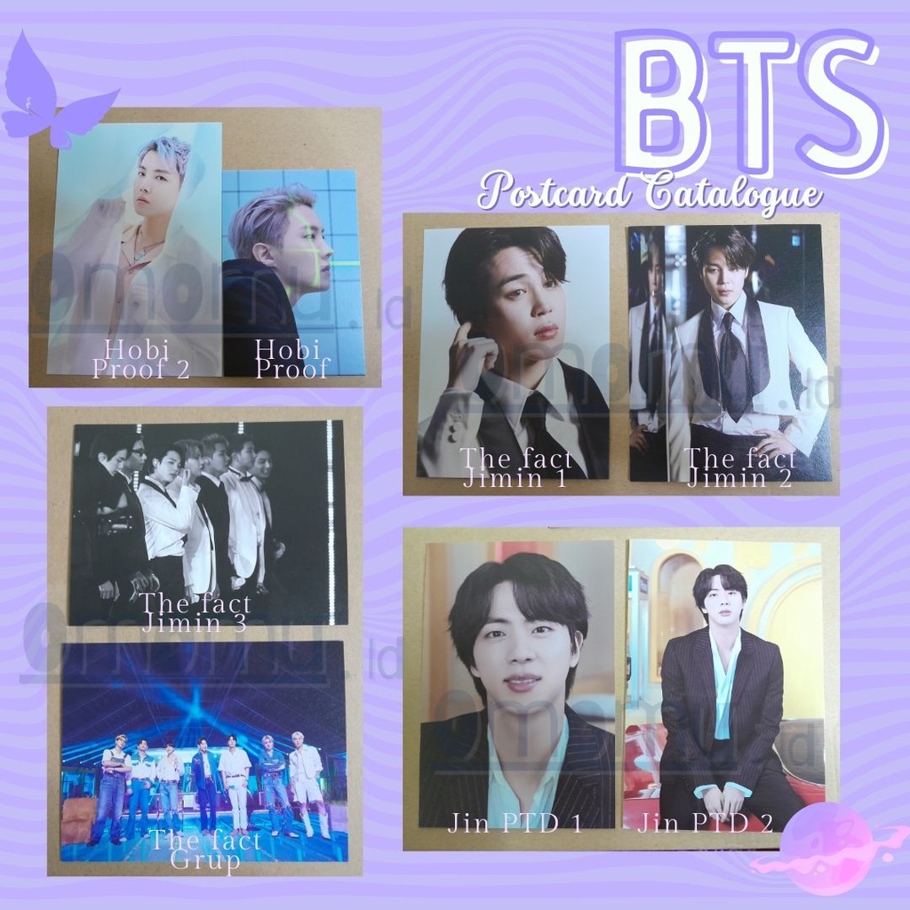 POSTCARD BTS PROOF - THE FACT BTS - PTD ON STAGE - SEASON GREETING BTS - POSTCARD SEOKJIN - POSTCARD