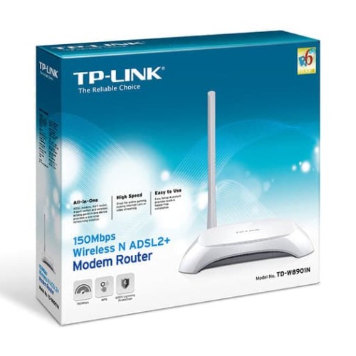 TPLink TD-W8901N Wireless 150Mbps ADSL Modem Router M