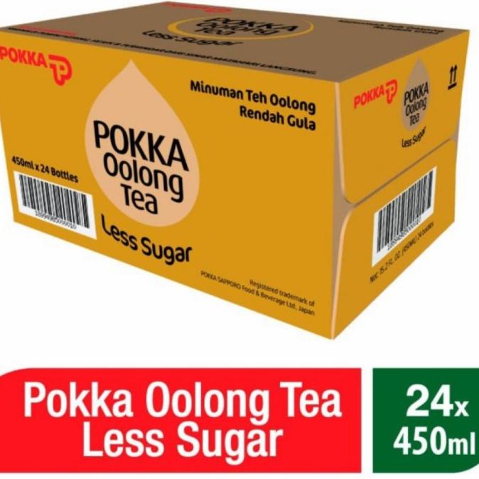 

Pokka Oolong Tea Less Sugar @450ml x 24 Botol ( 1Dus)