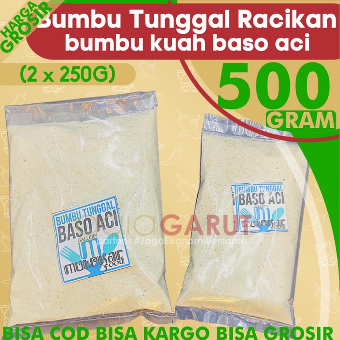 

+%+%+%] KHUSUS GROSIRAN - BUMBU TUNGGAL BASO ACI 500gr (2x250gr) racikan kemas