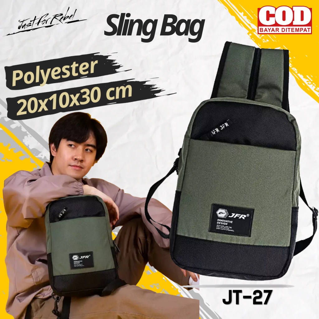 Tas Selempang 2in1 Ransel Sandang Bahu Samping Pria Bapak Cowok Lalki Laki Remaja Dewasa Distro Kere