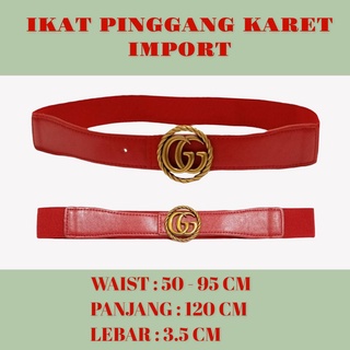 SMARTGIRL NEW IKAT PINGGANG KARET WANITA IMPORT / TALI PINGGANG CEWEK FASHION 00610-00614