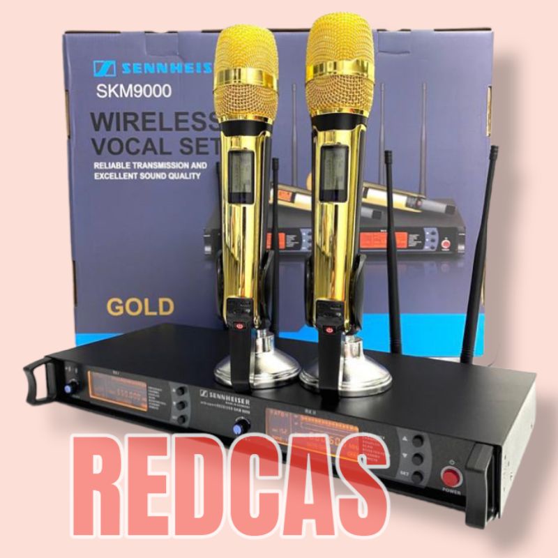 SENNHEISER MICROPHONE MIC WIRELESS SKM9000 GOLD SKM 9000 HITAM PUTIH MERAH