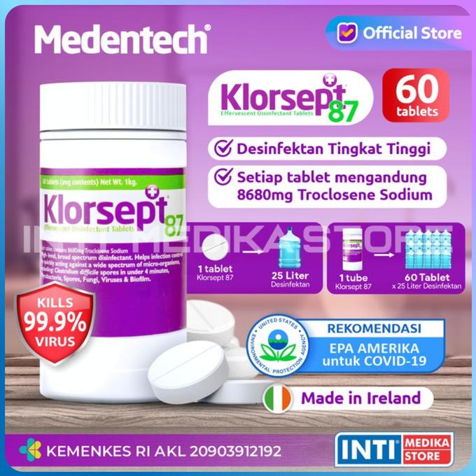 KLORSEPT 87 - Desinfektan Ruangan Tablet | Disinfektan Fogging Spray