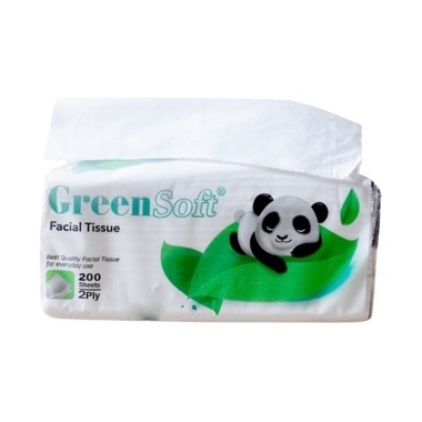 Tisu Tissue Green Soft 200 Sheet