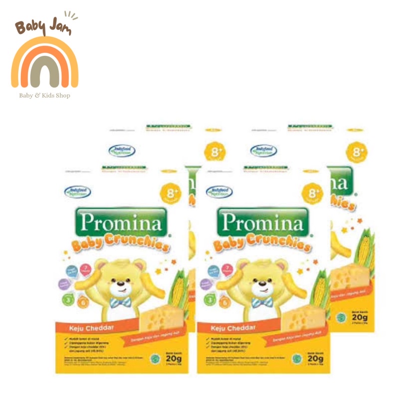 PROMINA CRUNCHIES 8+ 20gr / PROMINA SNACK KEJU / MPASI SNACK BABY CRUNCHIES