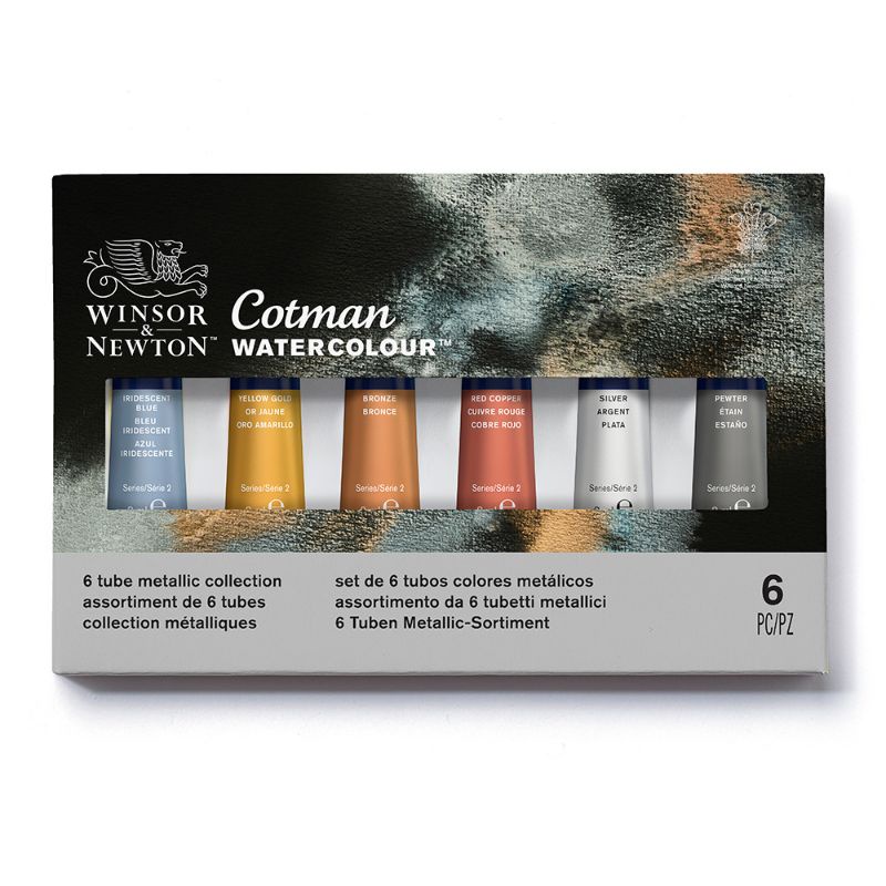 

Cat Air Cotman Watercolour Metallic Collection Set 6 x 8 ml Winsor & Newton