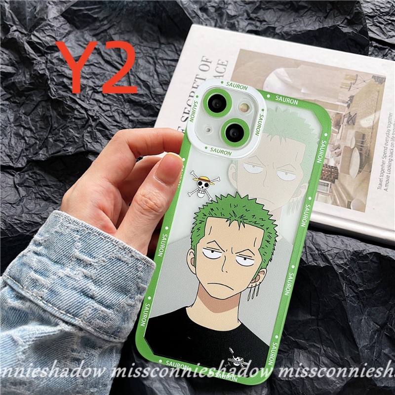 Realme 9Pro+ 9 8 8i 8Pro 6i 5i 5 9i 5s C25 C35 C12 C21Y C25Y C30 C20 C15 C11 C21 C31 C25s C3 C20A GT Kartun One Piece Cute Luffy Zoro Soft TPU Back Phone Case Cover