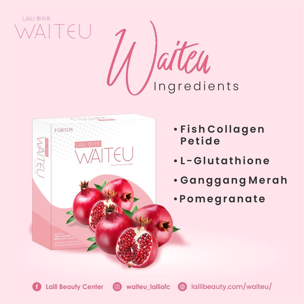 Waiteu Collagen Drink Original Minuman Collagen Suplemen Pemutih