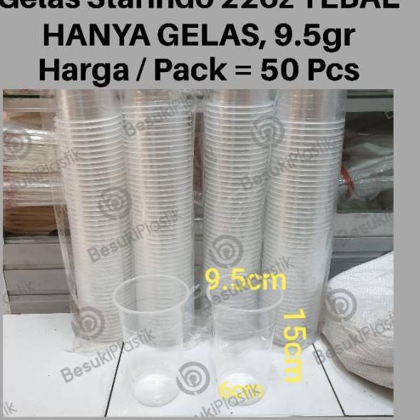 RECOMENDED Cup 22oz / Gelas Plastik 22oz Tebal / Gelas Plastik Starindo 22oz / Gelas Plastik 22oz ❄ 