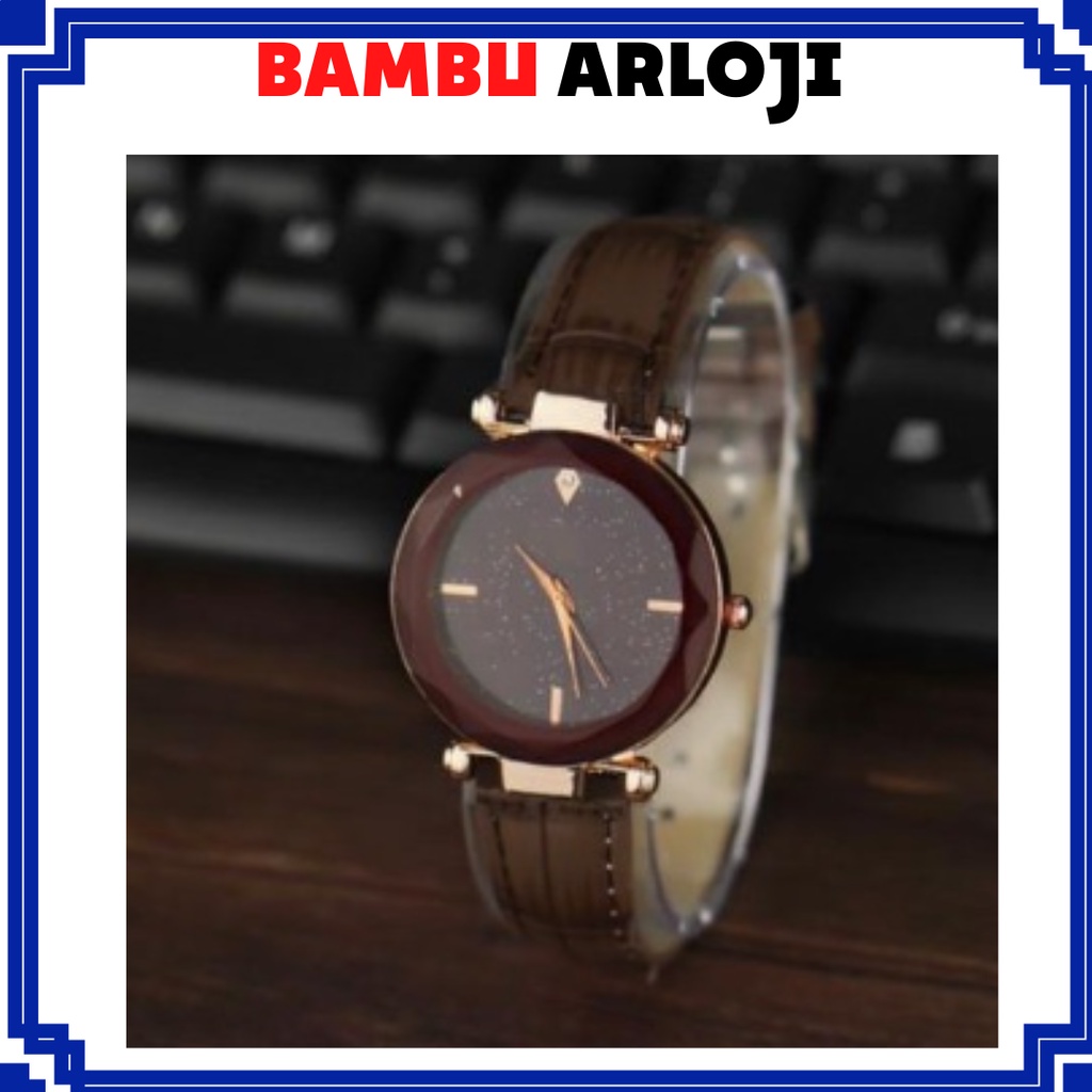 BAJ A JAM TANGAN WANITA ANALOG KULIT CROCO BELIMBING GROSIR MURAH MAGNET COUPLE PRIA RB037