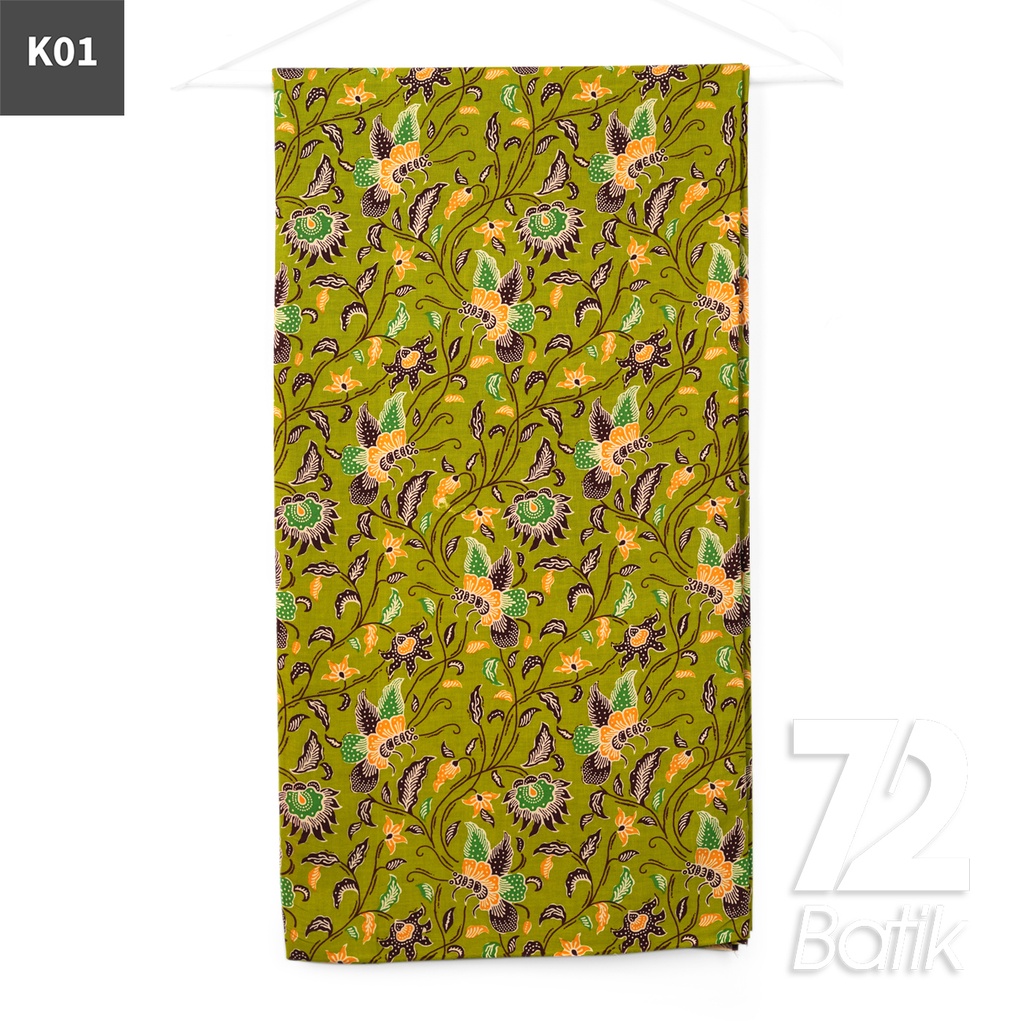 KAIN BATIK KATUN Premium Motif Kembang Kupu Warna Biru 723003 Cap 72IL Jarik Jarit Samping Kebat Panjang Batik Katun Modern Premium Bahan Seragam Batik Pernikahan Kantor Keluarga Murah Kamen Jadi Batik Bali Lembaran