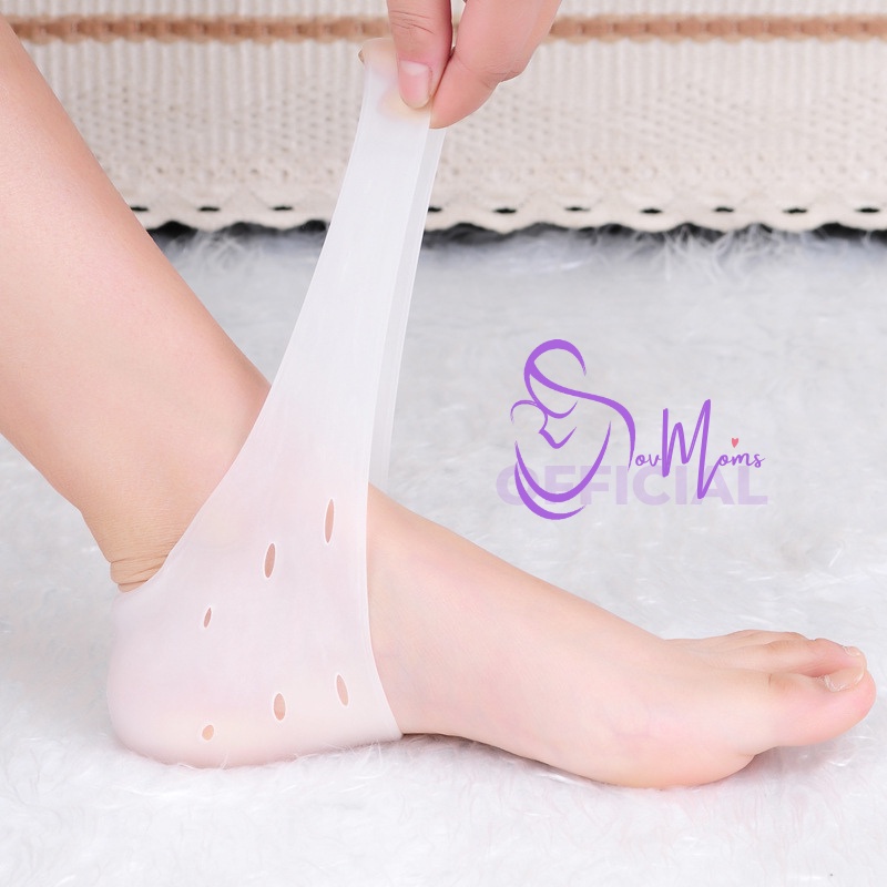 Silikon Pelindung Tumit Wanita Penghalus Tumit Telapak Kaki Anti Lecet Bantalan Silikon Anti Nyeri Pegal Silicone Heels Pad Protector Wanita Silicone Heels Protector Guard Support Penghalus Kaki Kasar Pecah Anti Lecet Premium Alas Tumit High Heels Sepatu