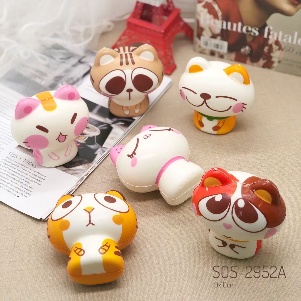 squishy durian jumbo soft squishy kucing cat neko  durian super lembut high quality besar squishy import