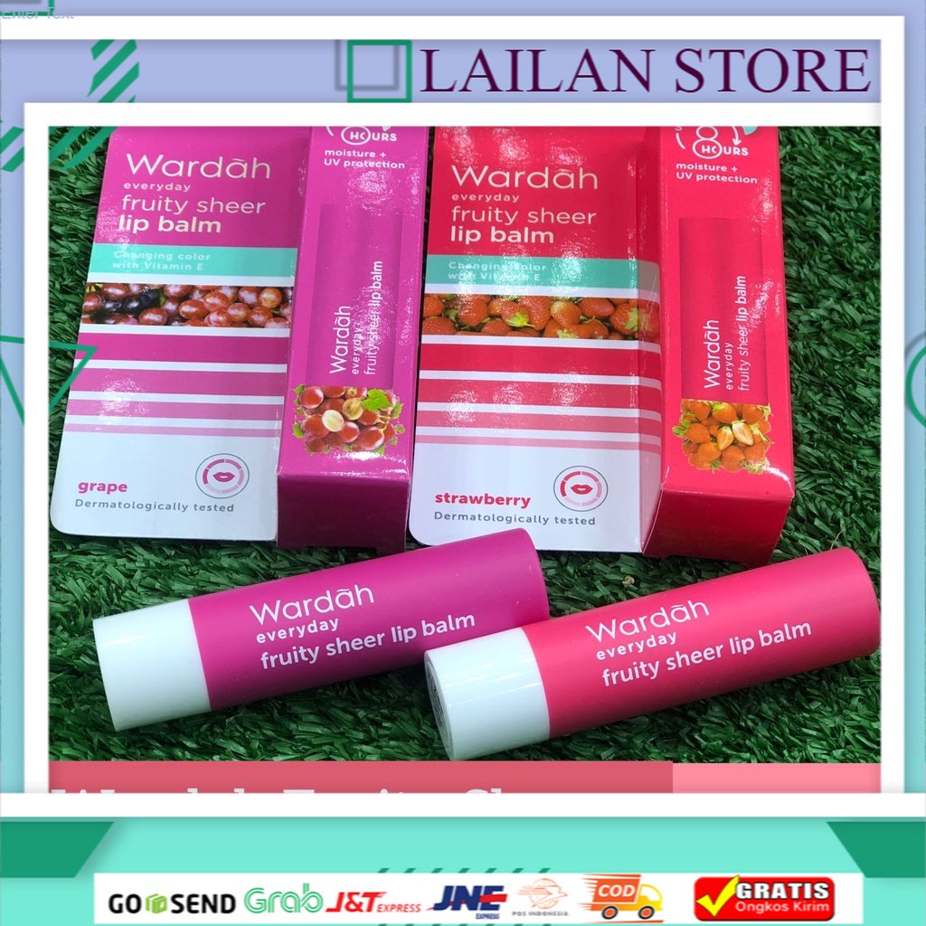 ~ LS ~ WARDAH FRUITY SHEER LIP BALM STRAWBERRY/ WARDAH LIP BALM/ LIP BALM