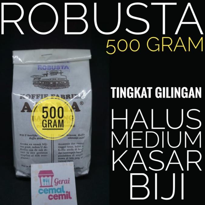 

[BISA COD] kopi AROMA Bandung ROBUSTA 500 GRAM