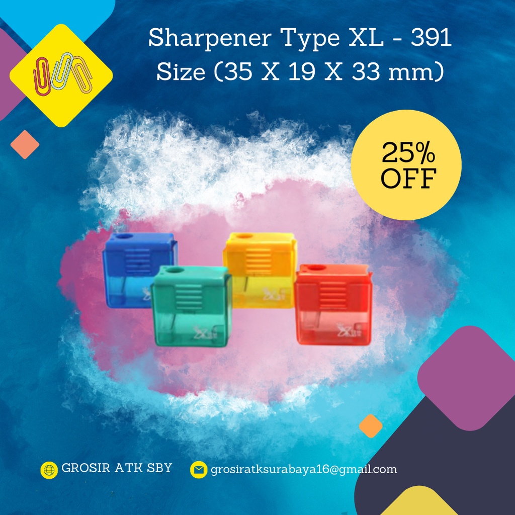 

Sharpener / Rautan / Ongotan / Peruncing Pensil / Serutan Pensil Type XL - 391