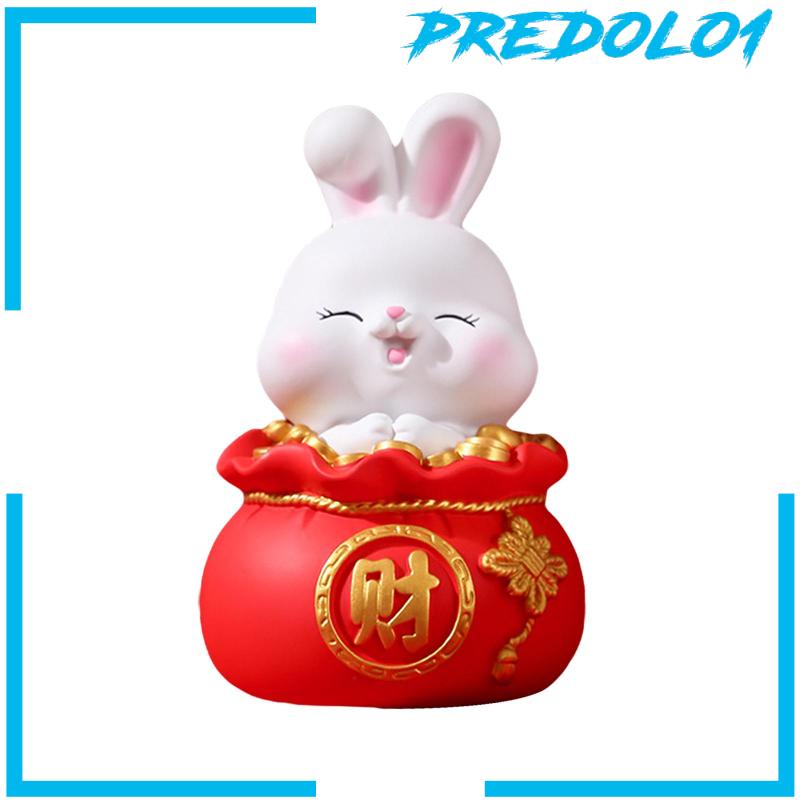 [Predolo1] Patung Lucky Rabbit Patung Kotak Uang Indoor Untuk Toko Desktop Kantor