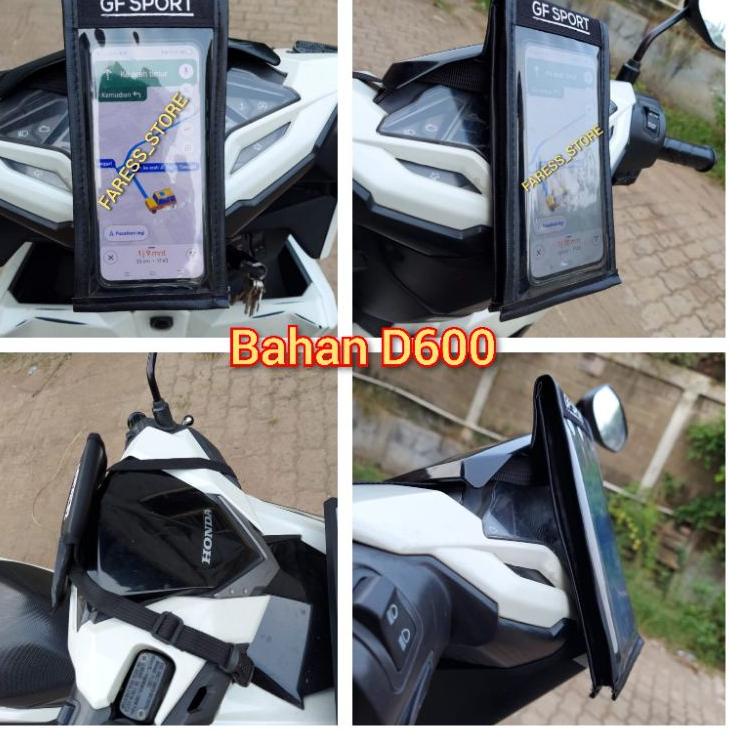 Holder hp motor waterproof Tas hp motor anti air Holder hp motor spedometer  Holder gps untuk semua 