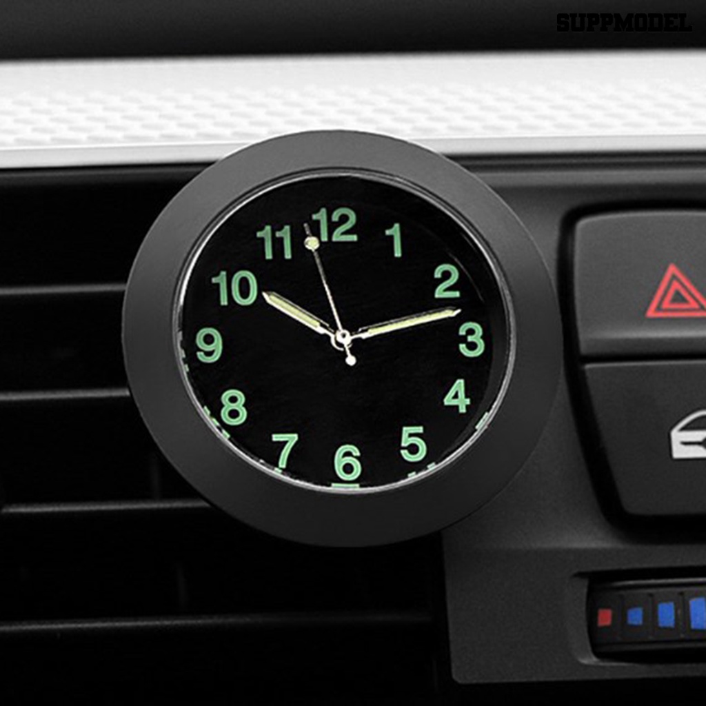 [Dekorasi] Jam Mobil Mini Backlight Dekorasi Cars Air Vent Quarz Clock Untuk Mobil SUV